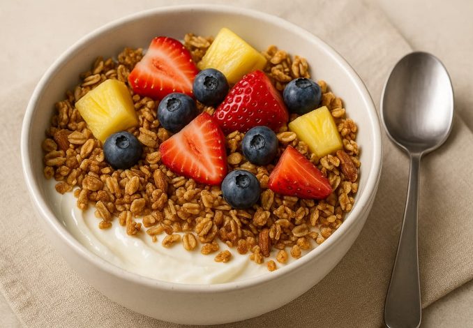 Yogurt Greek + Granola + Potongan Buah