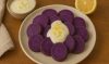Ubi Ungu Kukus + Saus Yogurt Lemon