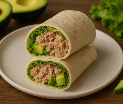 Wrap Selada Tuna Alpukat