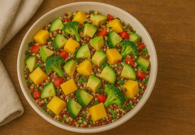 Quinoa Salad dengan Mangga dan Alpukat