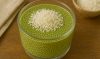 Puding Chia dengan Matcha dan Kelapa