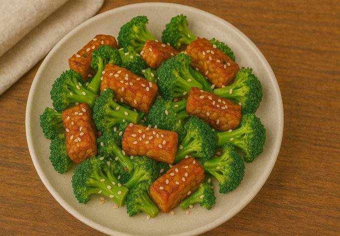Tumis Brokoli Tempe Wijen
