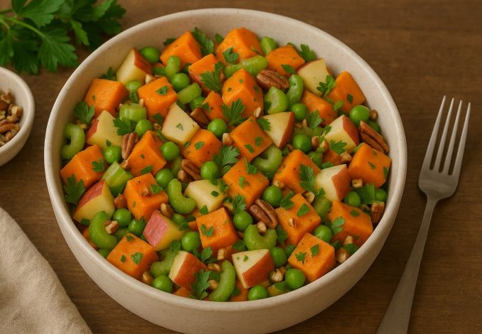 Salad Kentang Manis dan Apel