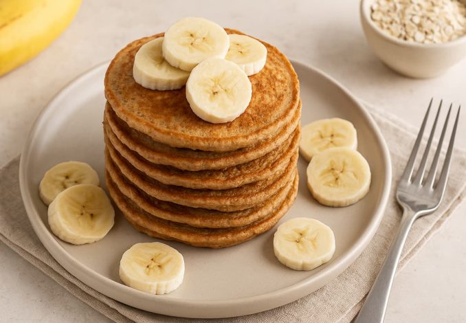 Panekuk Oat Pisang Tanpa Gula