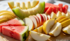 Buah potong (melon, semangka, apel, pir)