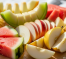 Buah potong (melon, semangka, apel, pir)