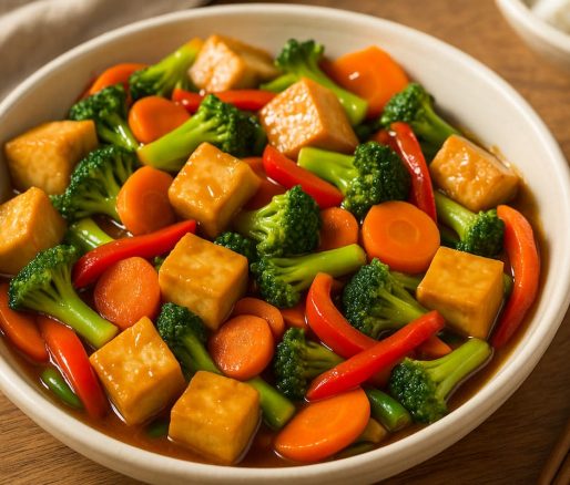 Tumis Tofu Sayur Saus Jahe