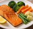 Salmon Panggang dengan Sayur Kukus