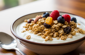 Yoghurt dengan granola