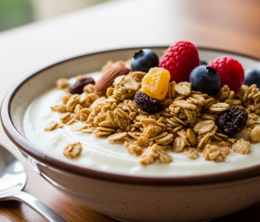 Yoghurt dengan granola