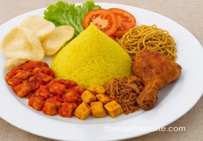 Nasi Kuning Komplit