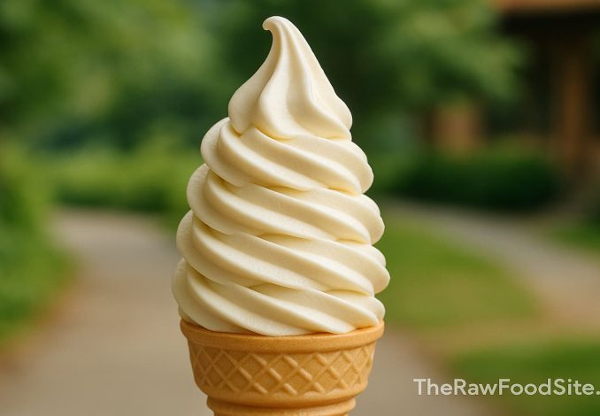 Soft serve ice cream aesthetic