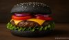 Burger black charcoal