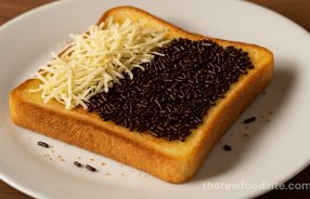 Roti bakar keju coklat