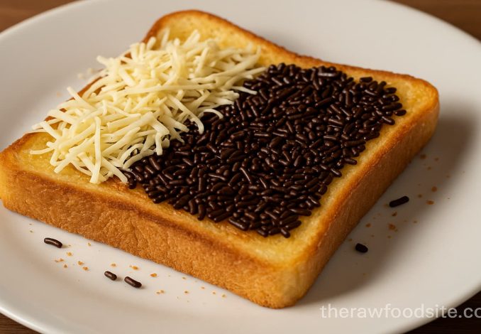 Roti bakar keju coklat