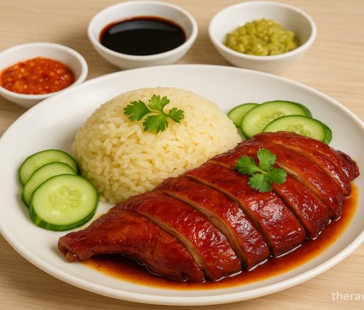 Nasi hainam bebek panggang