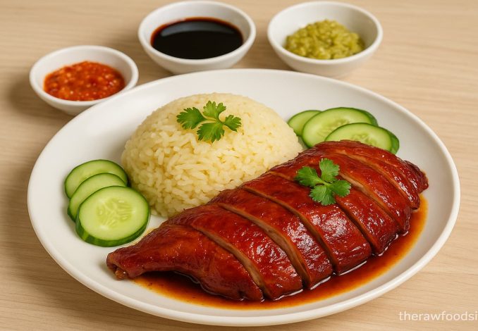 Nasi hainam bebek panggang