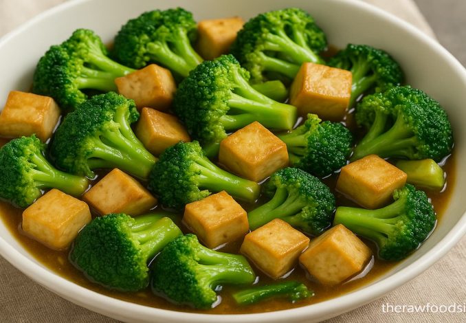 Tumis brokoli tofu