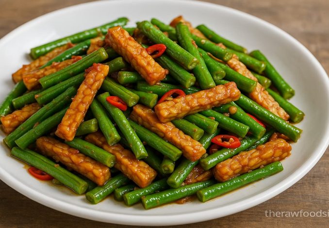 Oseng tempe kacang panjang