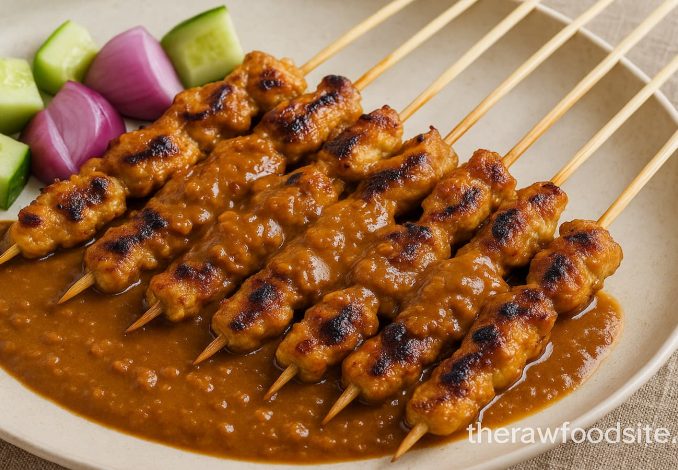 Sate ayam bumbu kacang